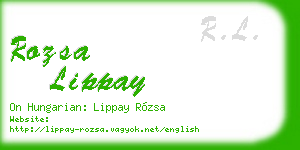 rozsa lippay business card